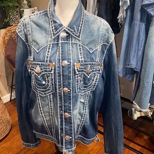 Men’s XXL vintage True Religion jean jacket
